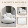 Lyngins Chenille Bean Bag Sofas for Kids and Adults,Comfy Lazy Sofa Chairs with 3 Pillows for Living Room - 4 of 4