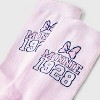 Women's Pink Minnie Mouse Socks - Light Pink - 3 of 3