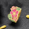Ross-Simons Italian Multicolored Enamel Flower Ring in 14kt Yellow Gold - 4 of 4