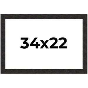 PosterPalooza | Contemporary Black Picture Frame - UV Acrylic, Backing Board, Hanging Hardware Included - 1 of 4