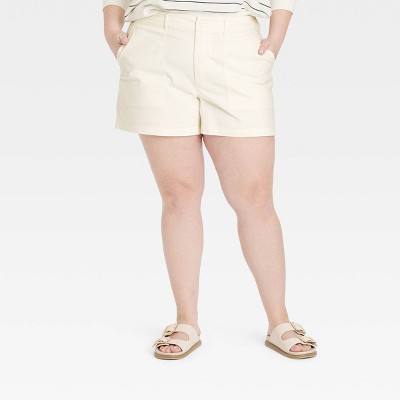 Women's Mid-Rise Utility Trouser Shorts - Universal Thread™