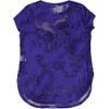bar III Womens Burnout Lace Embellished T-Shirt - 2 of 2