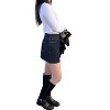 Women's Harley Denim Mini Skirt - JUST BLACK DENIM - 3 of 4