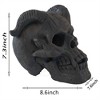 COWLOWN Demon Skull Fireplaces, Heat-Resistant Metal Halloween Decor - 2 of 4