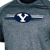 NCAA BYU Cougars Men's Gray Poly T-Shirt - 3 of 3