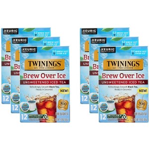 Twining Tea Tea Unsweetened Iced Black Kcup - Pack of 6 - 12 pc - 1 of 3