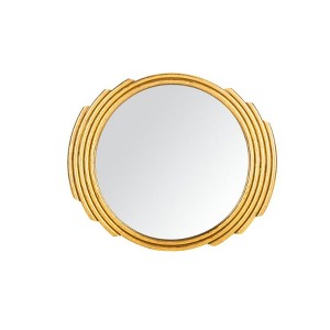 Safavieh Rossi Radiant Swirls Round Mirror, Gold Foil - 1 of 4