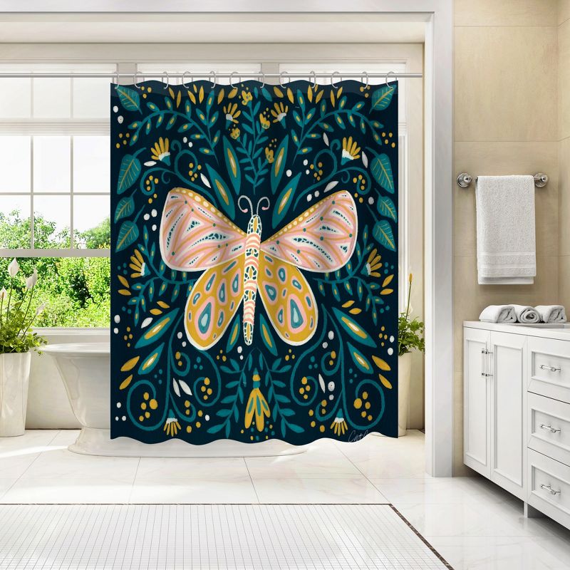 Americanflat 71" x 74" Shower Curtain Style 2 by Cat Coquillette - Available in Variety of Styles, 3 of 7