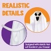 Joyfy 3Pcs Halloween Hanging Ghosts Outdoor Decorations, 27.5in White Flying Ghost Halloween Party Decor for Front Yard Patio Lawn Garden Trees - 4 of 4