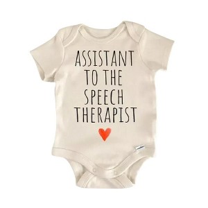 Speech Slp Therapy Newborn Baby Onesie® Bodysuit GS1 - 1 of 4