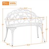 Yaheetech Outdoor Metal Bench Patio Park Bench - 3 of 4