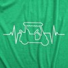 Mens Golf Cart Heart Beat T Shirt Funny Cool Golfing Lovers Pulse Tee For Guys - Crazy Dog Men's T Shirt - 2 of 4