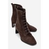 SUDY - Brown Suede Leather Lace Up Boot (Women) brown suede 9 Forever & Always Shoes US - 2 of 4