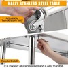 60X24x35 Inch Stainless Steel Work Table with Double Shelf, Heavy Duty Prep Station for Kitchen Restaurant or Garage Storage - 3 of 4