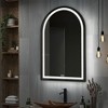 Arched Frame LED Dimmable Anti-Fog Bathroom Vanity Mirror - 3 of 4