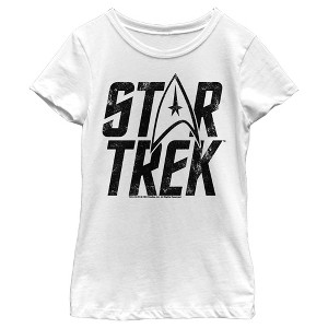 Girl's Star Trek: The Original Series Distressed Logo T-Shirt - 1 of 4