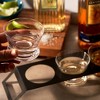 Viski Tequila Tasting Flight – 3 Lead-Free Crystal Tequila Tasting Glasses with Stainless Steel Stand, 6 oz Capacity Each  – Set of 4 - 2 of 4