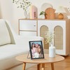 REGALWOVEN Tabletop Polished Metal Glass Vertical Photo Formats Picture Frame 1 Pc - 2 of 4