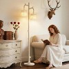 GTCLIGHTING Floor Lamp for Living Room - 69" Rustic Farmhouse Tree Trunk Tall Lamp - Country Vintage Reading Light with Linen Shade for Bedroom - 2 of 4