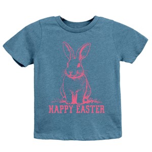 The Juniper Shop Happy Easter Bunny Outline Youth Short Sleeve Tee - 1 of 4