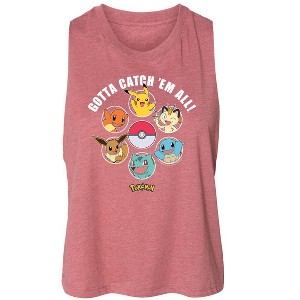 Women's Pokémon Team Pokémon Graphic Racerback Tank - Heather Mauve - Small - 1 of 3