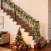 Acekool Frosted Holiday Decor Set with Wreath, Garlands, and Swags, Pinecone and Berry Accents, Indoor Outdoor Decoration - 4 of 4