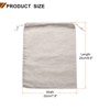 Unique Bargains Cotton Foldable Gym Travel Hiking Storage Drawstring Bag 12 Pcs - 2 of 4