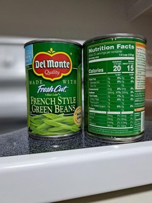 canned green beans nutrition facts