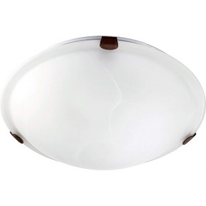 Quorum Lighting 2 - Light Flush Mount in  Oiled Bronze - 1 of 1