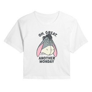 Women's - Winnie The Pooh - Oh Great Eeyore Cropped Graphic T-Shirt - 1 of 4