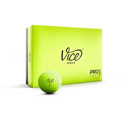 Vice Pro Soft Golf Balls - Neon Yellow