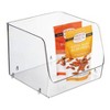 iDESIGN XL Linus Stacking Organizer Bins Clear: Plastic Kitchen Cabinet Storage, 9x9x7, Spot Clean - 3 of 4