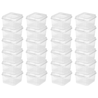 Sterilite 18038612 Plastic FlipTop Latching Storage Container, Clear