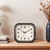Aoibox Vintage Retro Analog Alarm Clock, Super Silent Non Ticking with Manual Light & Snooze, Simple Design for Living Room, Bedroom, Bedside, Desk - 4 of 4