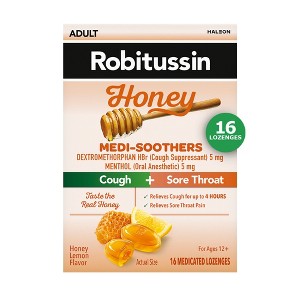 Robitussin Medi-Soothers Lozenge, Honey Lemon, 16 Count - 1 of 4