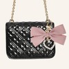 Unique Bargains Faux Pearl Heart Bow Handbag Charms Keychains - 2 of 4