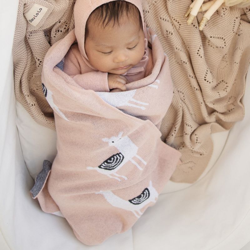100% Luxury Cotton Knit Swaddle Receiving Blanket for Newborns and Infant Boys and Girls, 5 of 10