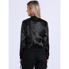 INSPIRE CHIC Women's Stand Collar Floral Prints Zip Up Lightweight Short Jacket - 4 of 4