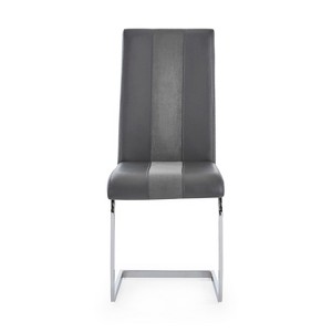 HomeStock Dining Chair Grey with Stripe - 1 of 4