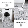 Coucheta Area Rug Washable Non-Slip Vintage Floral Carpet for Living Room Kitchen Bedroom, Multi-Color & Size - 4 of 4