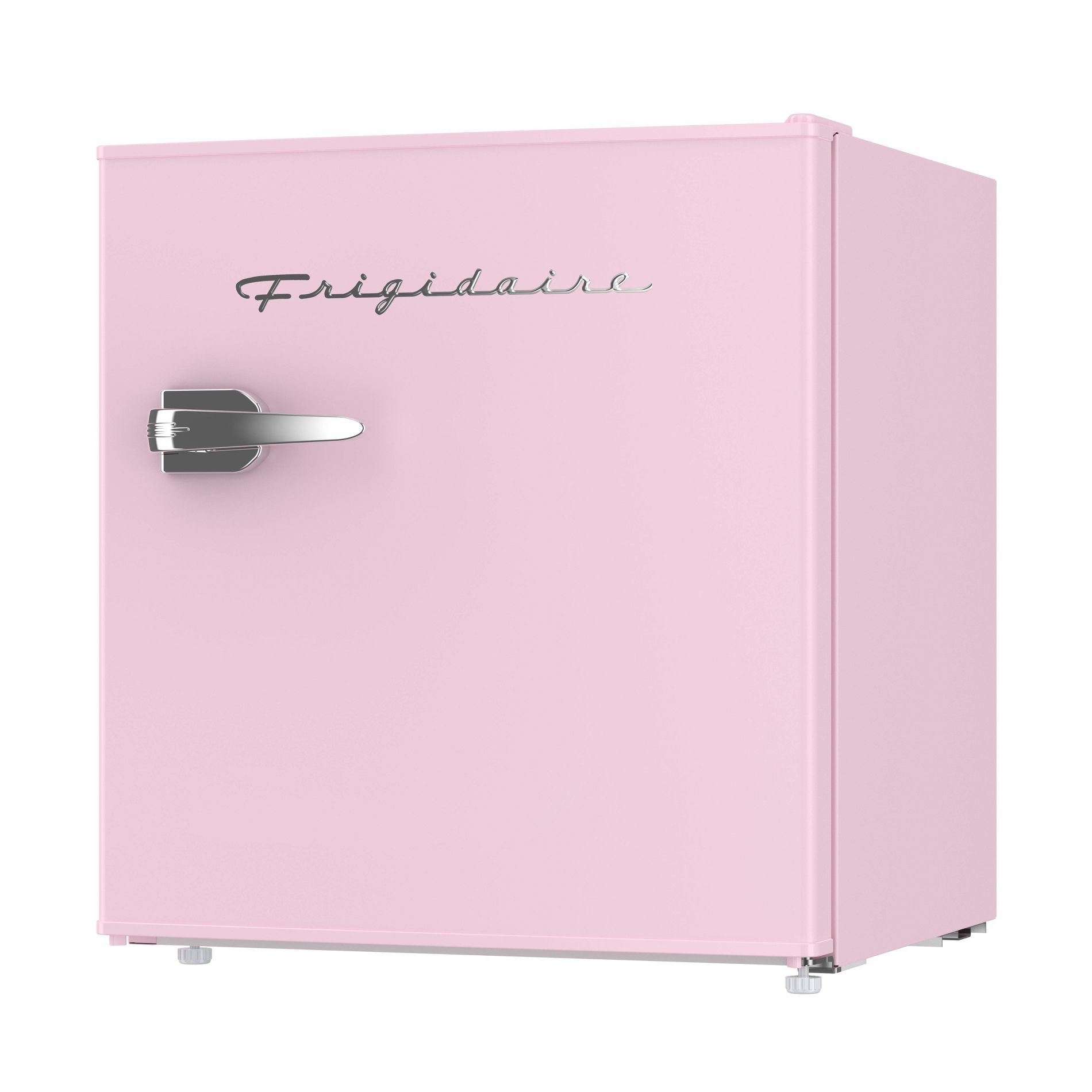 Frigidaire 1.6 cu ft Compact Retro Fridge with Freezer, Built-in Bottle Opener Pink