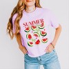 Simply Sage Market Watermelon Chart Summer Vibes Boxy Crop Top - 2 of 4