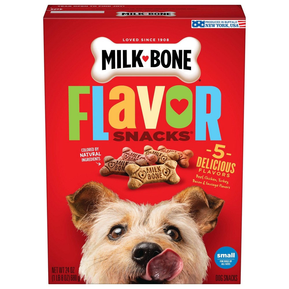 Photos - Dog Food Milk-Bone Biscuits with Bacon, Chicken, Beef, Turkey and Sausage Flavor Do