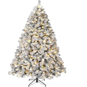 4.5ft/6ft/7.5ft/9ft Artificial Christmas Tree, Full Xmas Tree with  Foldable Base, Metal Hinges & Sturdy Metal Stand for Holiday Decor - 1 of 4