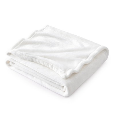 Bedsure | Flannel Blanket Solid 300GSM Soft Fuzzy Plush  Bed Blanket