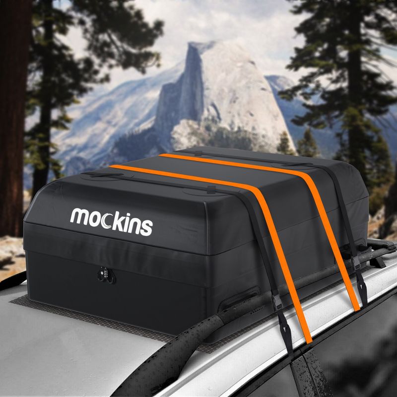 Mockins Waterproof Roof Bag - 44x34x17"|16 Cu-ft Capacity | Black, 4 of 9