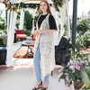 Anna-Kaci Women's Floral Lace Boho Crochet Long Line Cardi Vest - 4 of 4