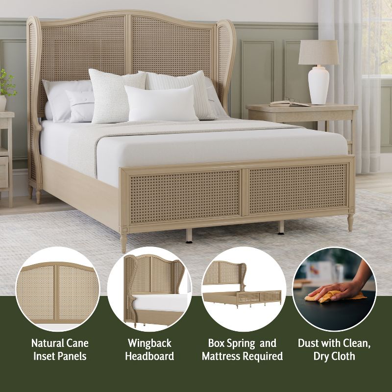 Sausalito Bed Set with Side Rail Included White - Hillsdale Furniture, 4 of 14
