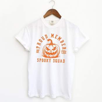 Simply Sage Market Women's Proud Member Spooky Squad Short Sleeve Garment Dyed Tee