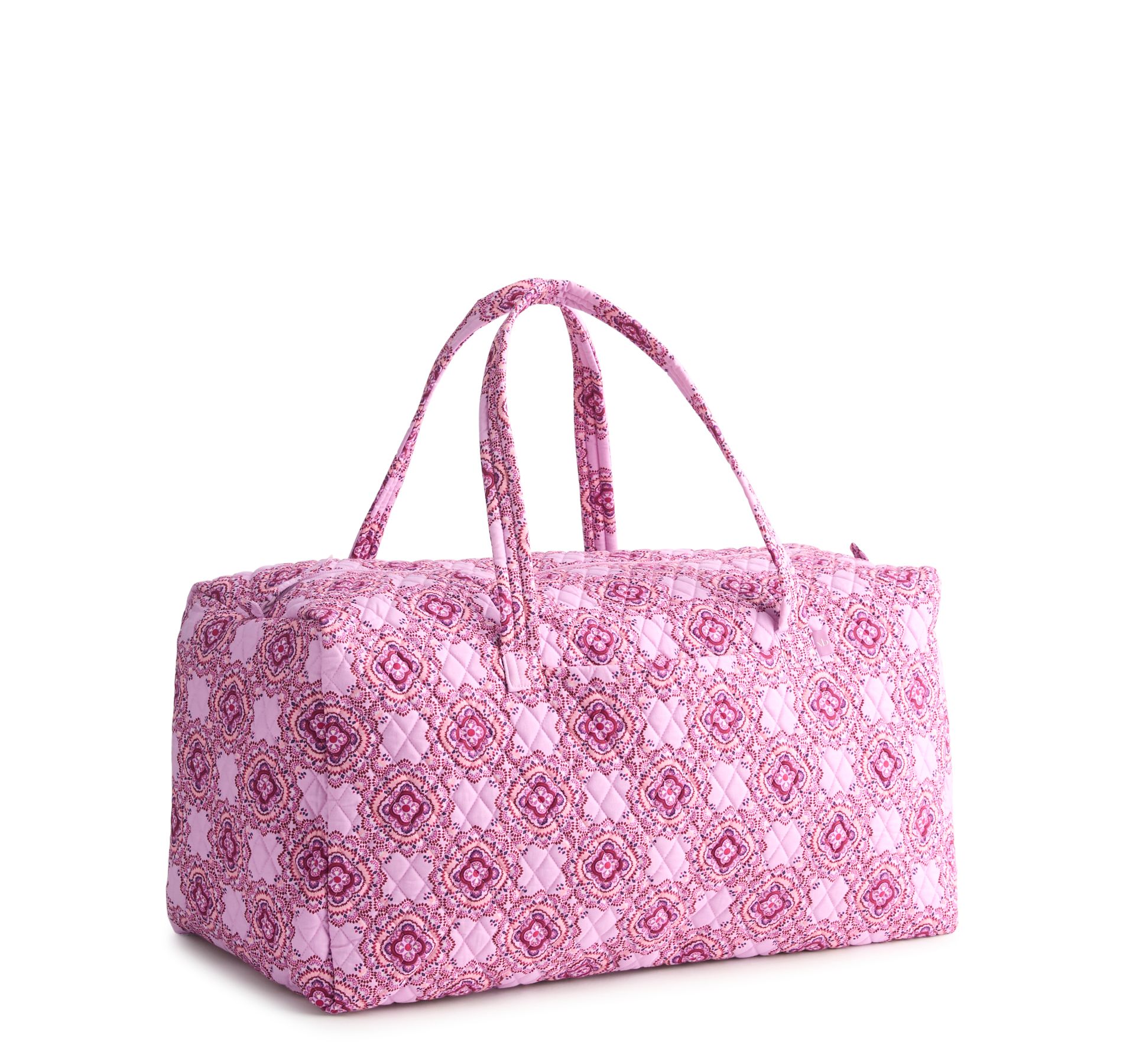 Vera Bradley Women's Outlet Cotton Outlet XL Travel Duffel Bag Lavender Medallion